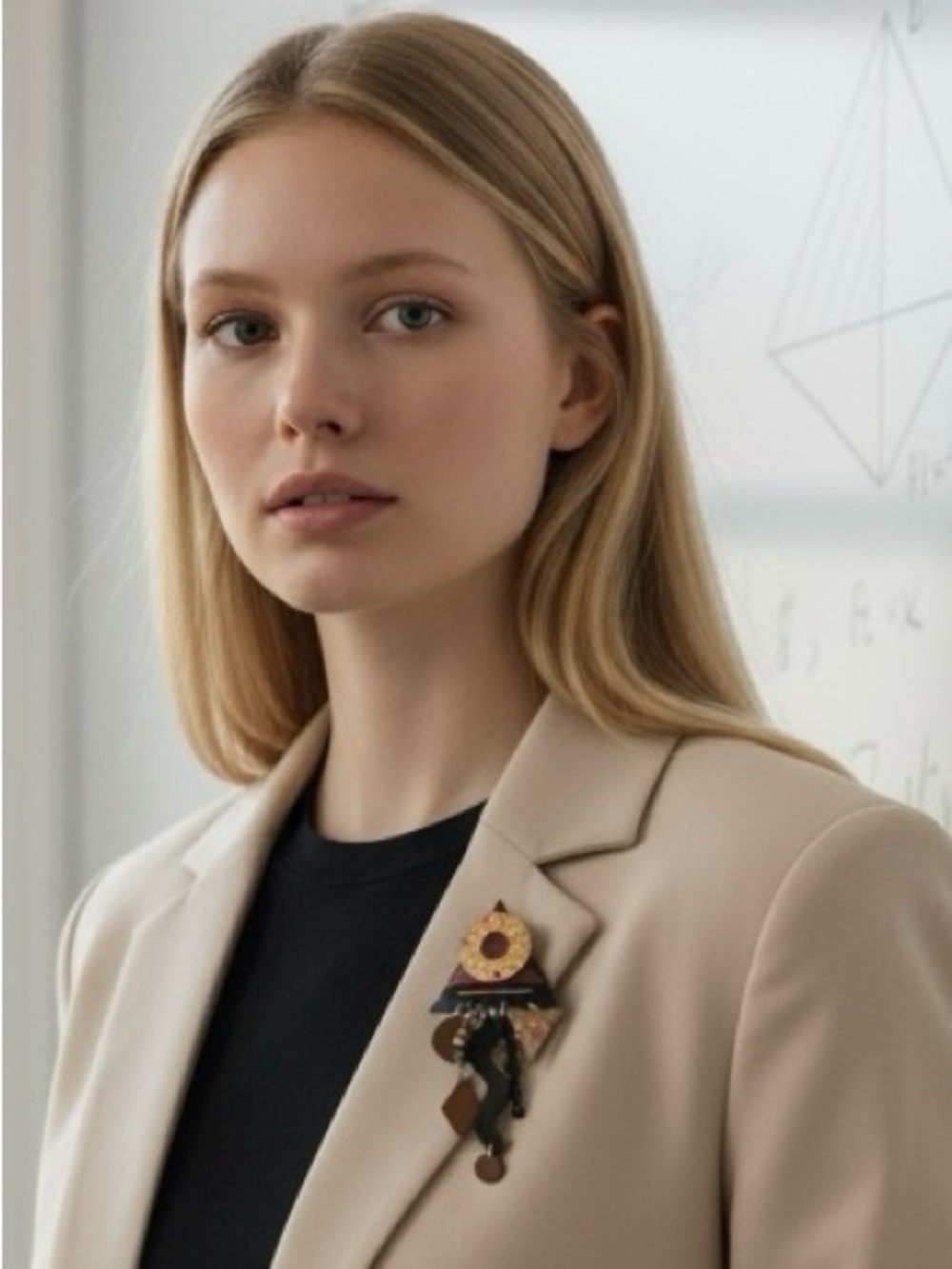 Vintage Memphis-Era Post Modern Kinetic Brooch Attributed to EVE KAPLIN - Picture 3 of 13